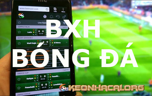 bxh bóng đá
