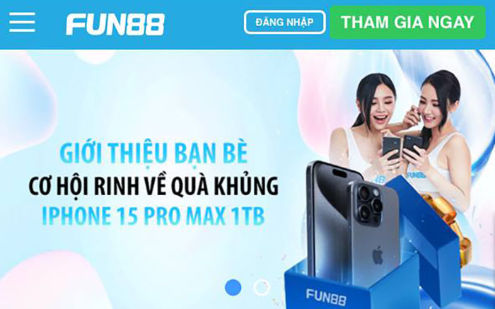 Giới thiệu bạn tham gia và nhận thưởng cùng Fun88